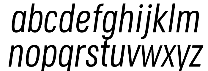 Secuela-Italic Font LOWERCASE