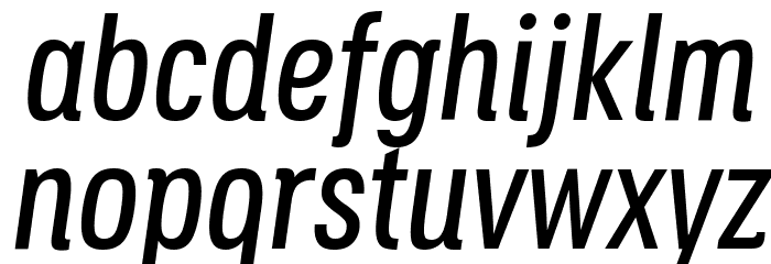 Secuela Medium Italic Font LOWERCASE