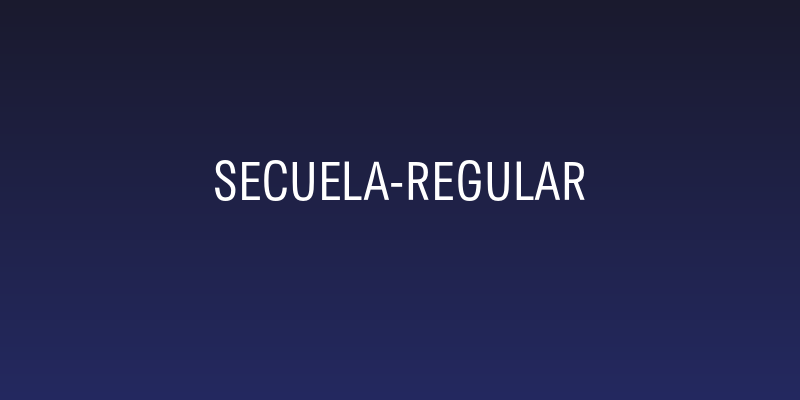 Secuela-Regular Social Header
