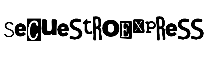 Secuestro Express  Frei Schriftart Herunterladen