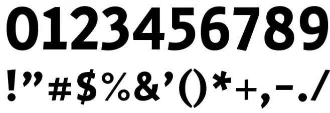Secular One Regular Font OTHER CHARS