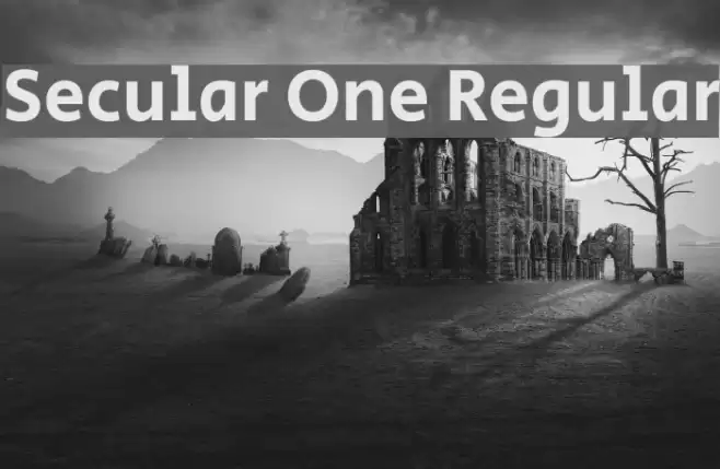 Secular One Regular Font examples
