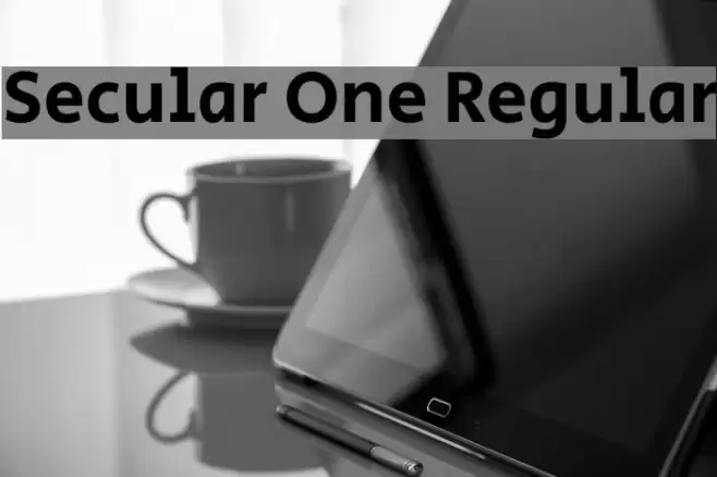 Secular One Regular Font examples