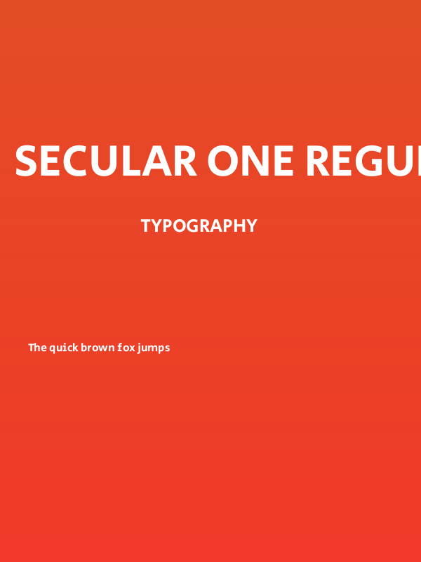 Secular One Regular Poster