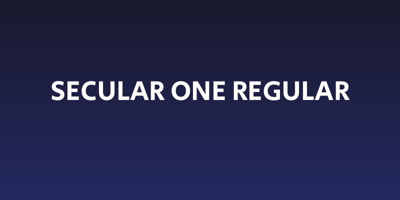 Secular One Regular Social Header
