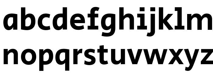 Secular One Regular Font LOWERCASE