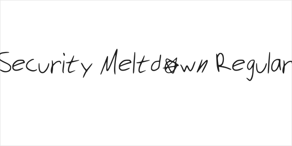 Security Meltdown Regular Logo