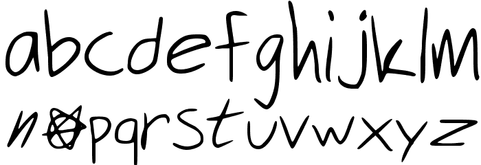 Security Meltdown Regular Font LOWERCASE