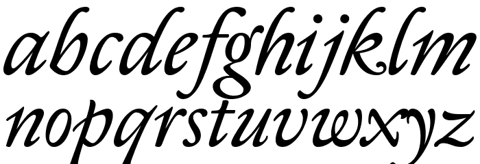 Sedan Italic Font LOWERCASE