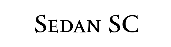 Sedan SC Font