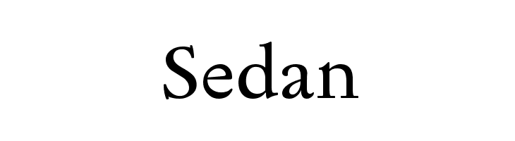 Sedan Font