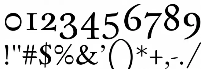 Sedan Font OTHER CHARS