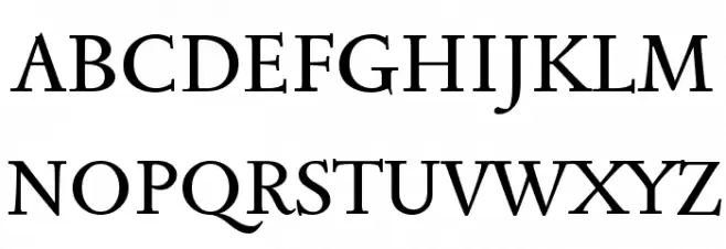 Sedan Шрифта ВЕРХНИЙ