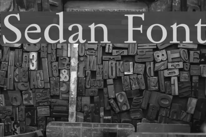 Sedan Font examples