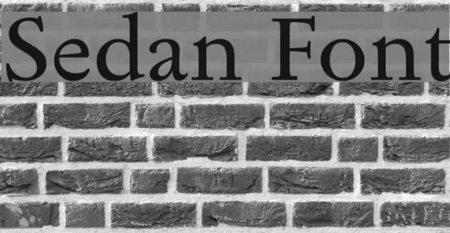 Sedan Font examples