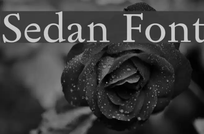 Sedan Font examples