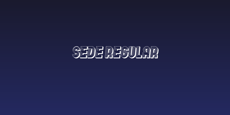 Sede Regular Social Header