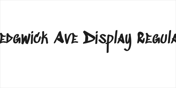 Sedgwick Ave Display Regular Logo