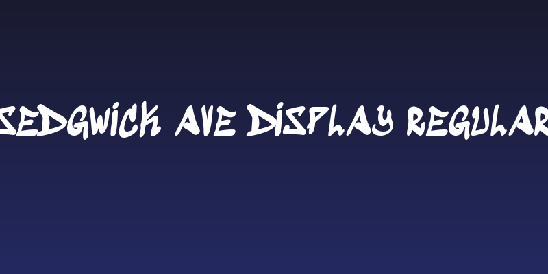 Sedgwick Ave Display Regular Social Header