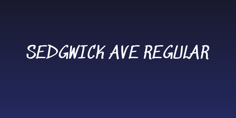 Sedgwick Ave Regular Social Header