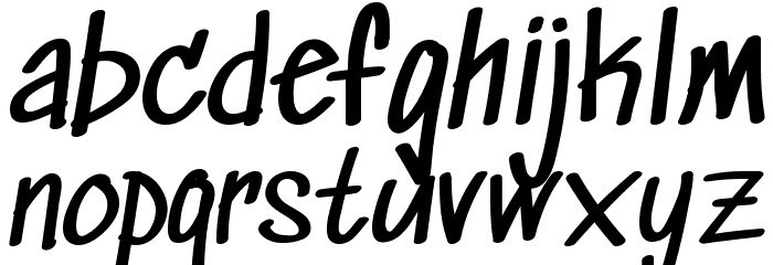 Sedgwick Ave Regular Font LOWERCASE