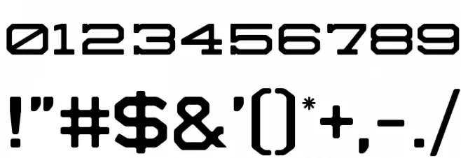 Sedgwick Co Font OTHER CHARS