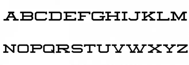 Sedgwick Co Schriftart Groß