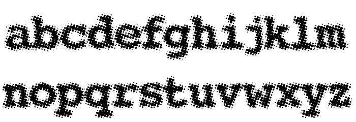 See Regular Font LOWERCASE