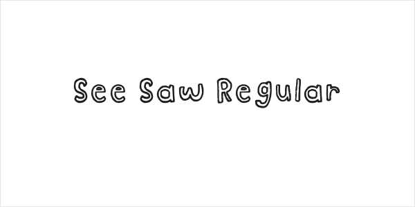 See Saw Regular Logo