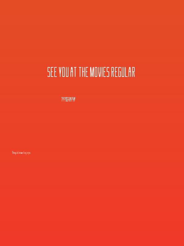 See You At The Movies Regular Poster