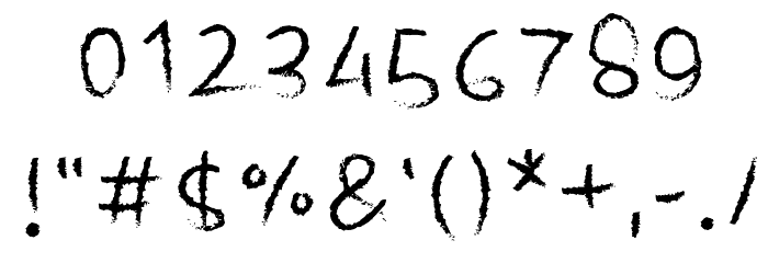 See You Nightmare Regular フォント その他の文字