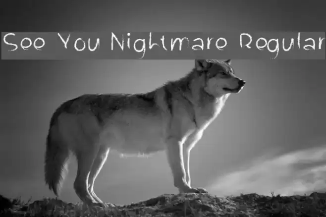 See You Nightmare Regular Font examples