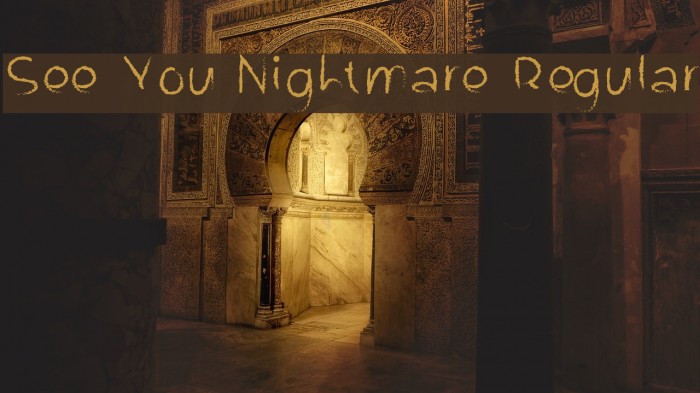 See You Nightmare Regular フォント examples