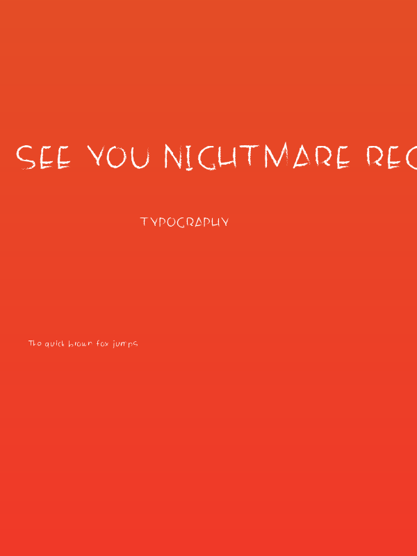 See You Nightmare Regular Poster