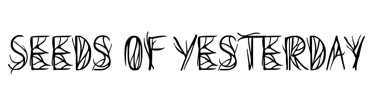 Seeds of Yesterday  Free Fonts Download