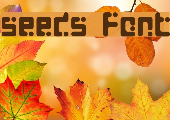 Seeds Font examples