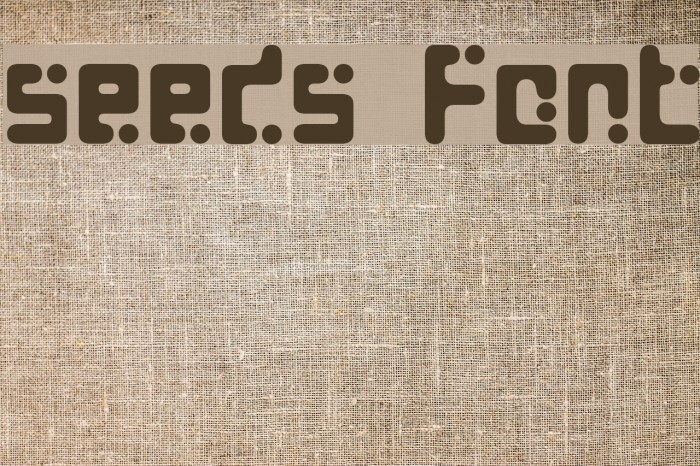 Seeds Font examples