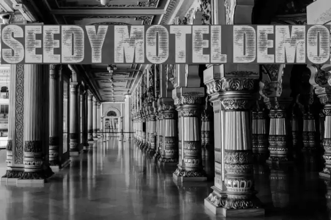 Seedy Motel DEMO Font examples