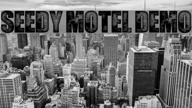 Seedy Motel DEMO Font examples
