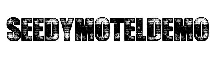 SeedyMotelDEMO  नि: शुल्क फ़ॉन्ट्स डाउनलोड