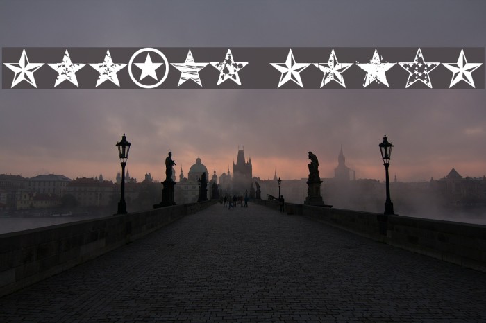 Seeing Stars Font examples