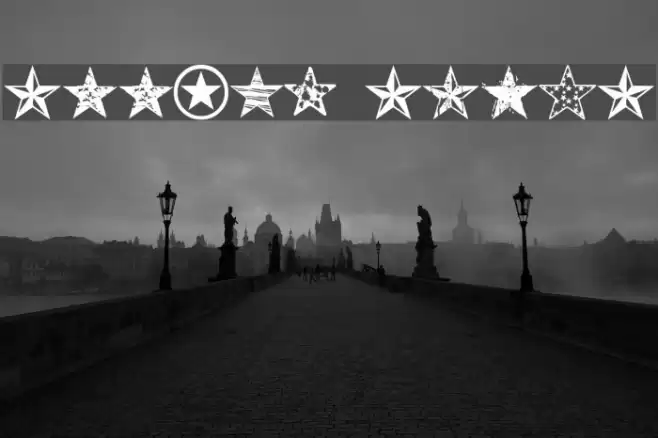 Seeing Stars Font examples