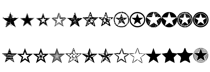Seeing Stars Font LOWERCASE