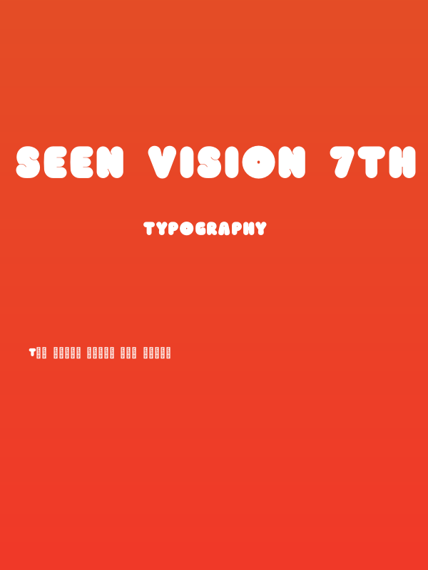 Seen Vision 7th Regular Poster