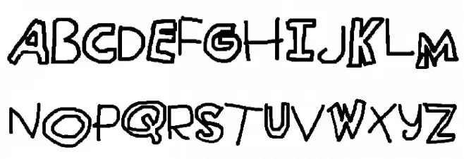 Seesaw フォント 大文字