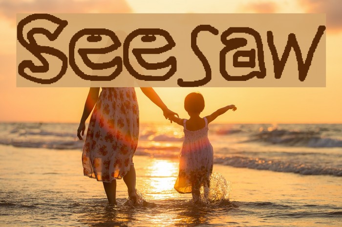Seesaw Font examples