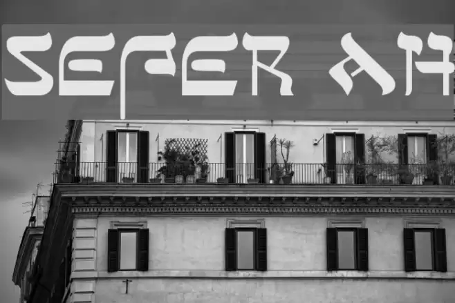 Sefer AH Font examples