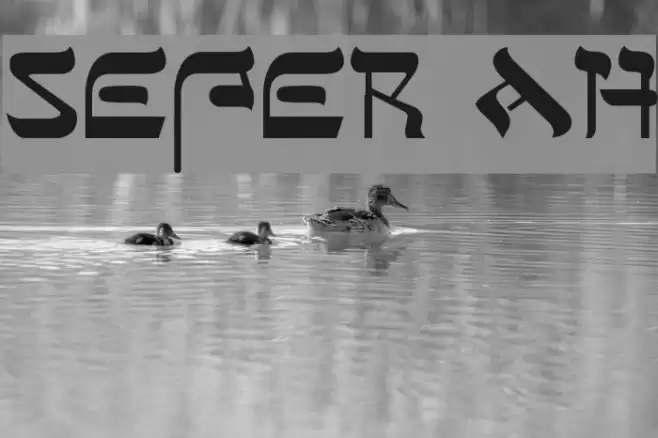 Sefer AH Font examples