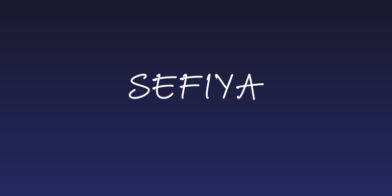 Sefiya Social Header