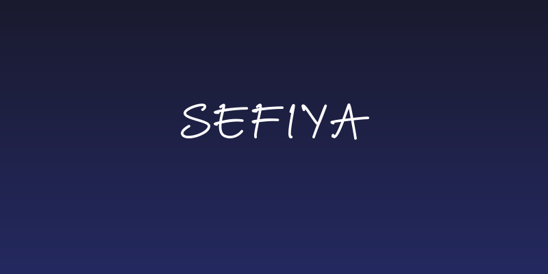Sefiya Social Header